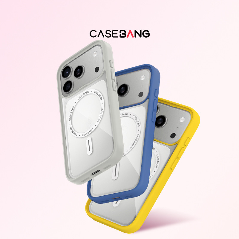 CASEBANG ImagiSnap Yellow/Creamy White/Galaxy Blue Base Case Military Drop Protection Magnetic Phone Case iPhone 13-17 – โปรปัง