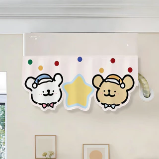 COD ม่านกันแอร์ ม่านบังลมแอร์ติดผนัง ม่านกันลม 40x90CM ผ้าม่านครึ่ง ม่านประตู ของแต่งบ้าน