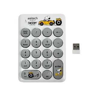 ANITECH คีย์บอร์ดตัวเลขไร้สาย รุ่น SNP-N187 ปุ่มกด 18 ปุ่ม