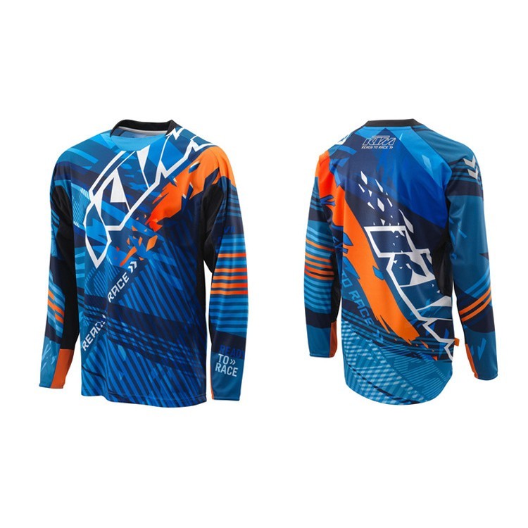 2022ขี่จักรยานJersey KTM FLY Racingเสื้อบุรุษแขนยาวRacing Jersey Motocross Racingเสื้อBMX MTBจักรยาน