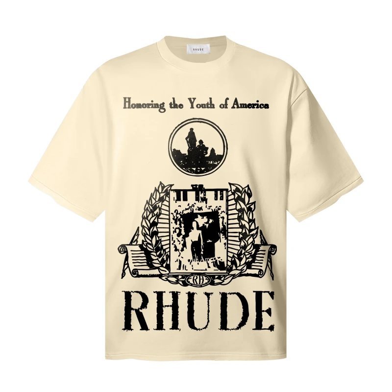 RHUDE YOUTH OF AMERICA LS เสื้อยืดแขนสั้น