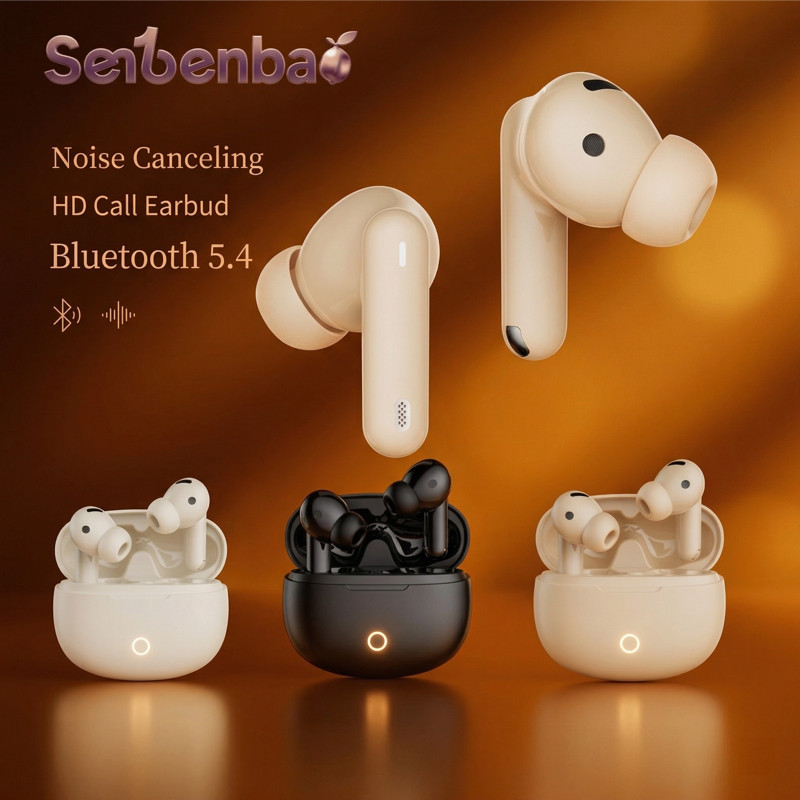 Senbenbao B43 หูฟังขนาดเล็ก TWS หูฟังไร้สายบลูทูธ Hifi หูฟังสําหรับเล่นเกมกีฬาชุดหูฟังธุรกิจ