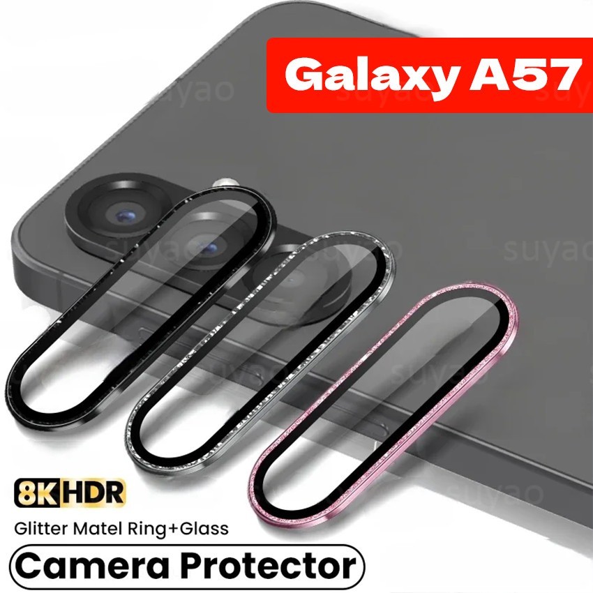 SAMSUNG สําหรับSamsung Galaxy A57 A37 A17 5G 2026 Eagle Eyeกล้องเลนส์ฟิล์มSamsungA57 SamsungA37 GalaxyA57 A07 A56 A36 A26 A16 HDพร้อมตําแหน่งClearกระจกนิรภัยโลหะแหวนProtectors
