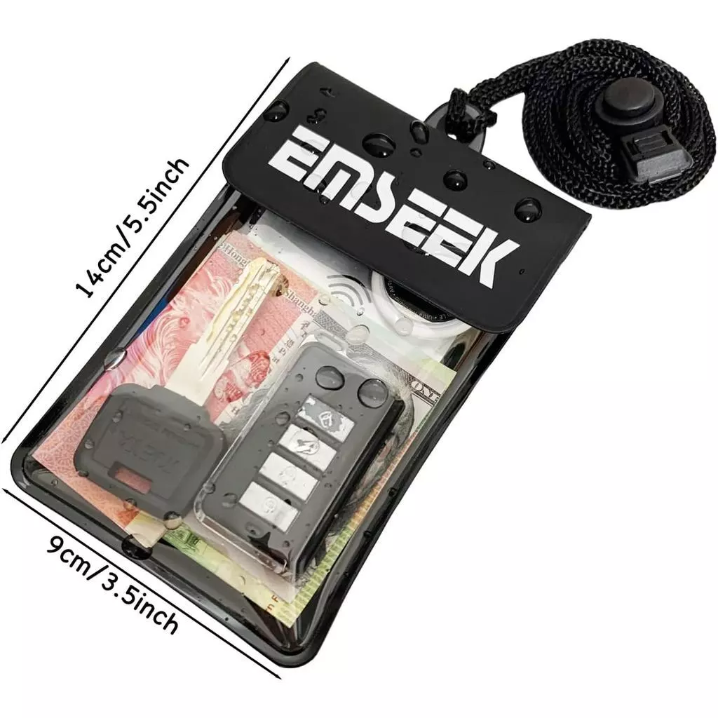กระเป๋าสตางค์กันน้ํากันน้ํากุญแจรถ Fob Holder กระเป๋า Surf Dry case สําหรับ Key Cash Cards ID Driver License thumbnail 5