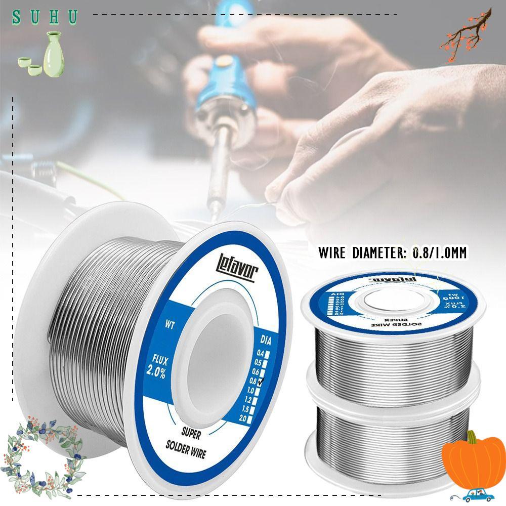 SUHU ลวดเชื่อมอุณหภูมิต่ํา, 20g 50g 100g 0.8 1.0mm Low-melting Corel Solder, ทนทาน FLUX 2.0% ไม่มีทํ