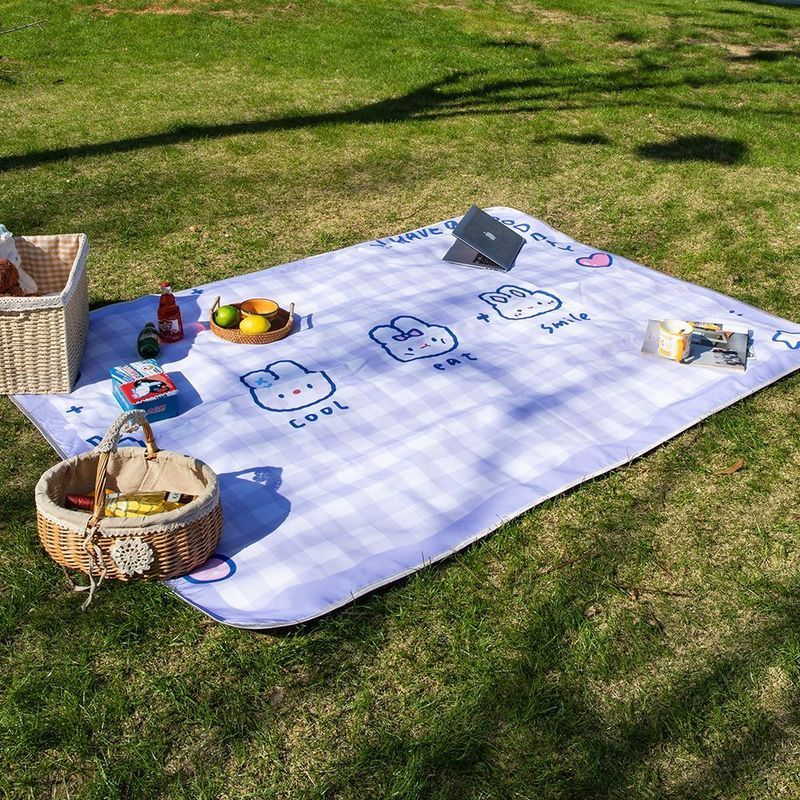 户外防潮防水春游野餐垫露营公园草坪郊游聚会梵高油画坐垫帐篷垫3-29Outdoor Moisture-Proof Waterproof Spr Out Picnic Mat Camp Park Law
