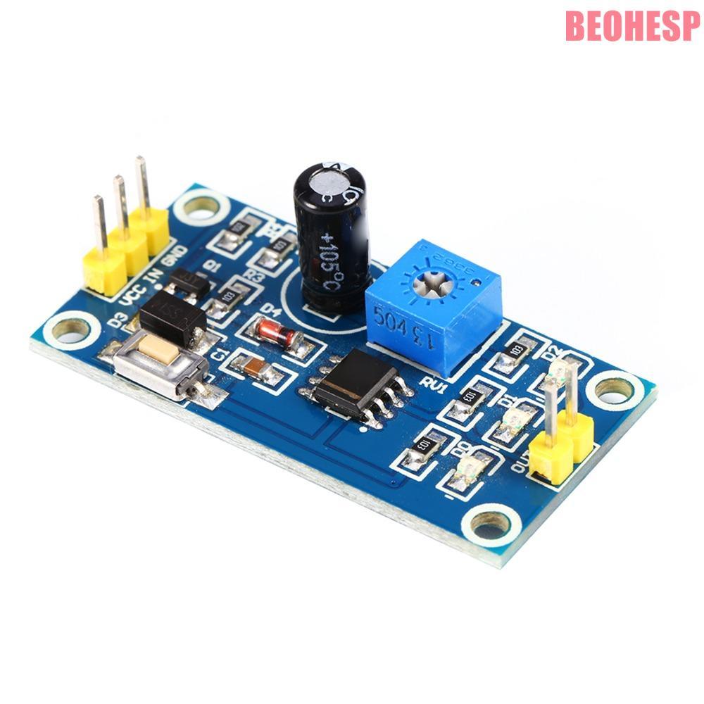 BEOEHESP ปรับ NE555 โมดูล, NE555 ชิป 5-12V ภายนอก Trigger Delay โมดูล, Trigger 0-120s Delay ภายนอก T
