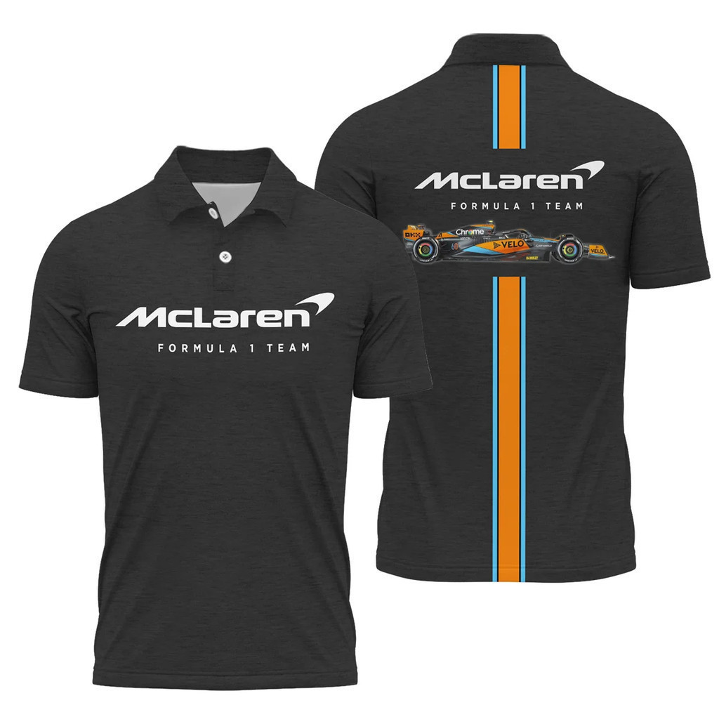 2026 McLaren F1 Exclusive Polo T Shirt Sulam Mercedes F1 Racing Team Sauber Motorsport Turbo Baju Te
