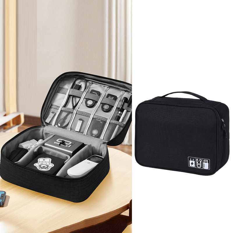 [COD] กระเป๋าเก็บอุปกรณ์ไอที จัดระเบียบสายชาร์จ พาวเวอร์แบงค์ Hard Drive กระเป๋า Gadget กันน้ำ กันกระแทก สำหรับเดินทาง