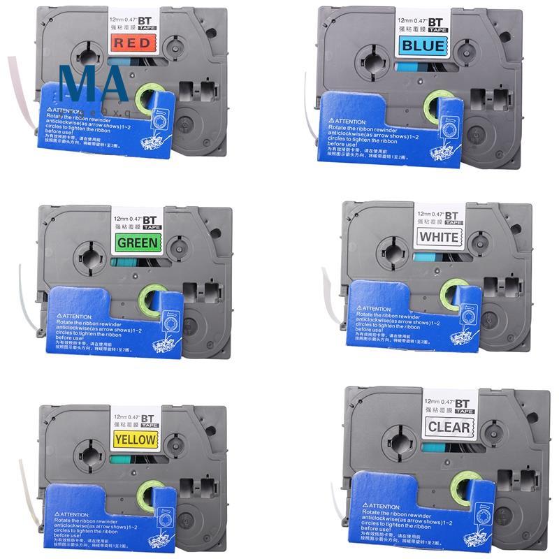 Mayige9xq6PCS 12Mm TZe131 TZe231 TZe531 TZe631 TZe731 Lableing Tapes สําหรับ P-Press PT-D210 PT-H110