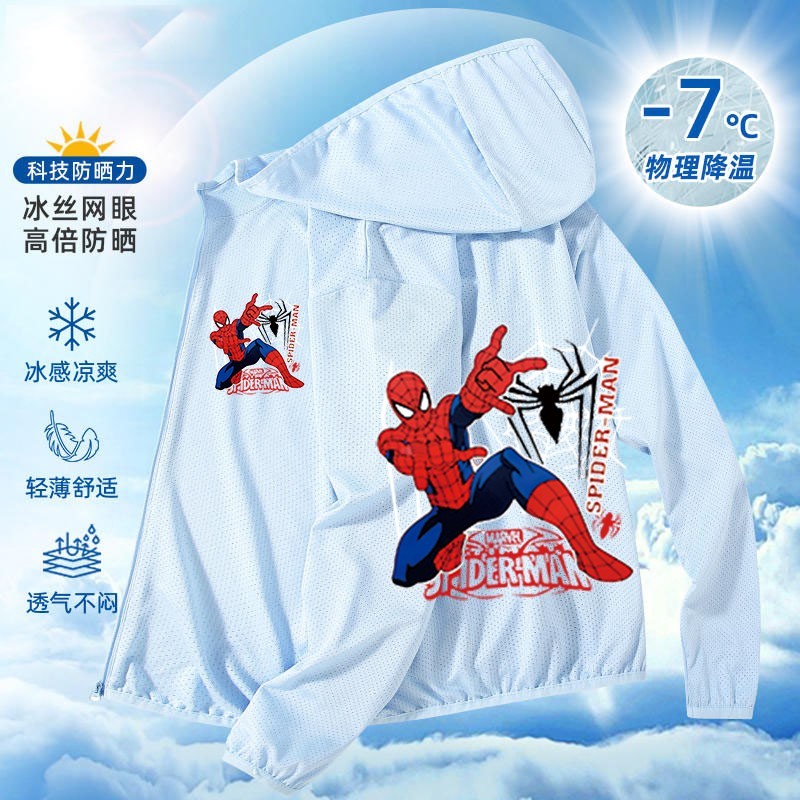 Spider-Man เสื้อกันแดดรุ่น.Zip Hoodie สำหรับครอบครัว แฟชั่นใหม่