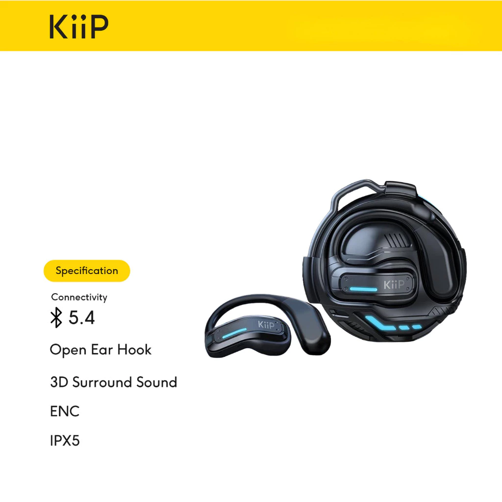 KiiP X8 หูฟัง Bluetooth 5.4 HiFi เบสแน่น เกมมิ่ง thumbnail 8