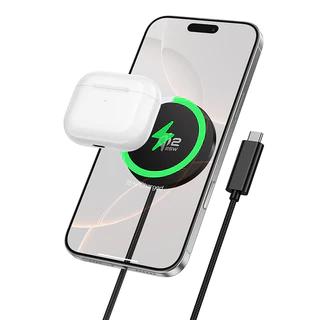 HOCO CW63 Pro แท่นชาร์จไร้สาย Qi2.2 ชาร์จเร็ว 25W ดีไซน์บางเฉียบ แม่เหล็กดูดแน่น Wireless Fast Charger hc6