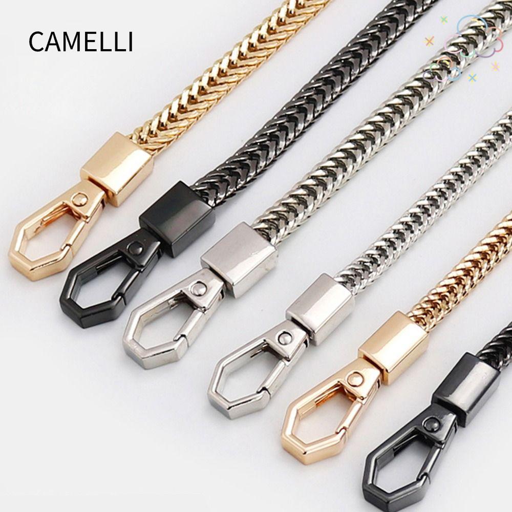 CAMELLI โซ่กระเป๋าอุปกรณ์เสริมกระเป๋าโลหะผู้หญิง 7 มม.กระเป๋าถือโซ่