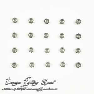 M2 Nuts 50pc 40mm Tamiya Silver Nuts Silver Nuts - NS404