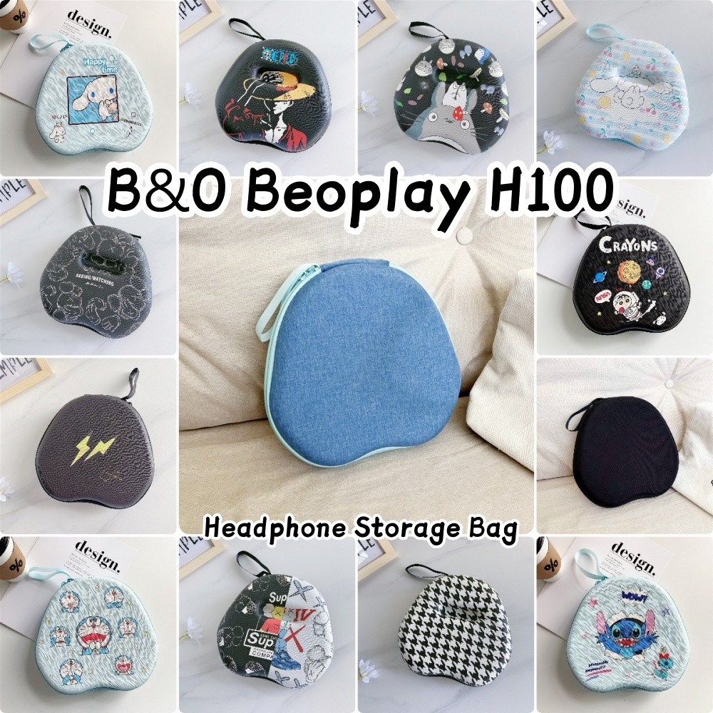 imamuraFor B&O Beoplay H100 เคสหูฟังอะนิเมะการ์ตูน Earpads กระเป๋าเก็บชุดหูฟังปลอกกล่อง