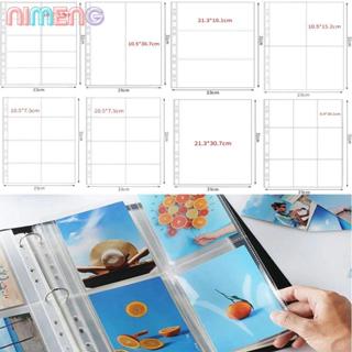 NIMENG A4 Kpop Photocard Binder, หลายกระเป๋า PP อัลบั้มภาพเต…