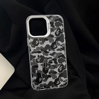 แฟชั่นCamouflageสําหรับiPhone 11Pro 16 15 14 13 Pro Max 12Mini XS XR 7 8 Plusปลอกกันกระแทกฝาครอบกันฝุ่น