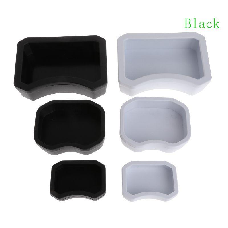 สีดําสัตว์เลื้อยคลานจานให้อาหารชามน้ําป้อนอ่างถาดคอนเทนเนอร์สําหรับสัตว์เลี้ยงส่วนใหญ่สัตว์เลื้อยคลา