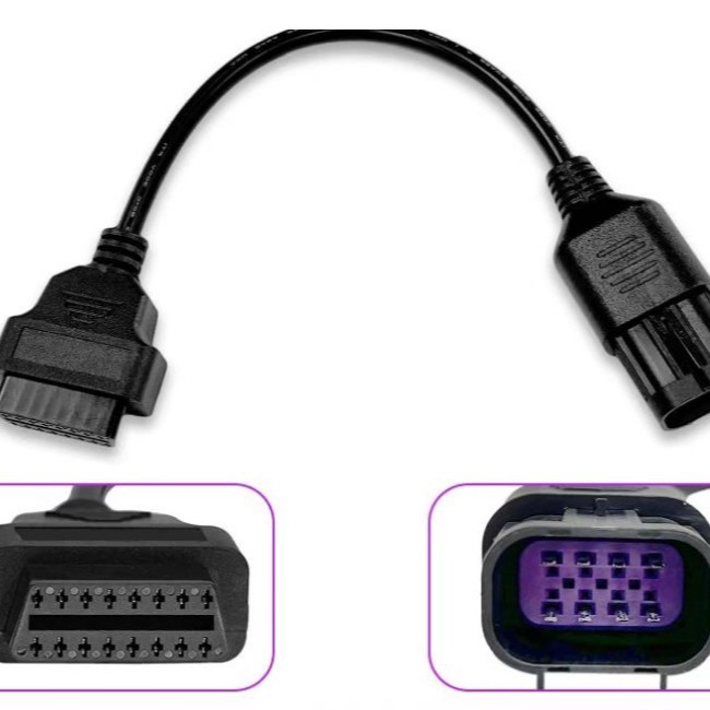 สายรัด Fubon OBDII-16P ตัวเมียถึง 8P Connector; L = 280 มม.