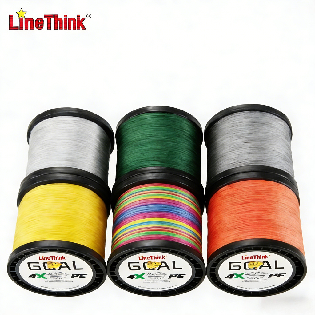LineThink 1,000m PE Multi-Filament สายตกปลาสำหรับปลาคาร์พและการตกปลาทั่วไป ความหนาแน่นตั้งแต่ 10 ถึง 100 ปอนด์