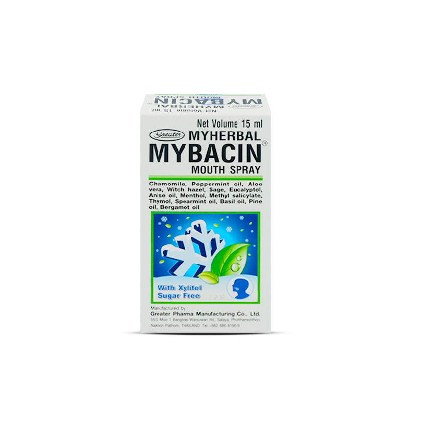 Mybacin Myherbal Trospray ขวด 15 ml