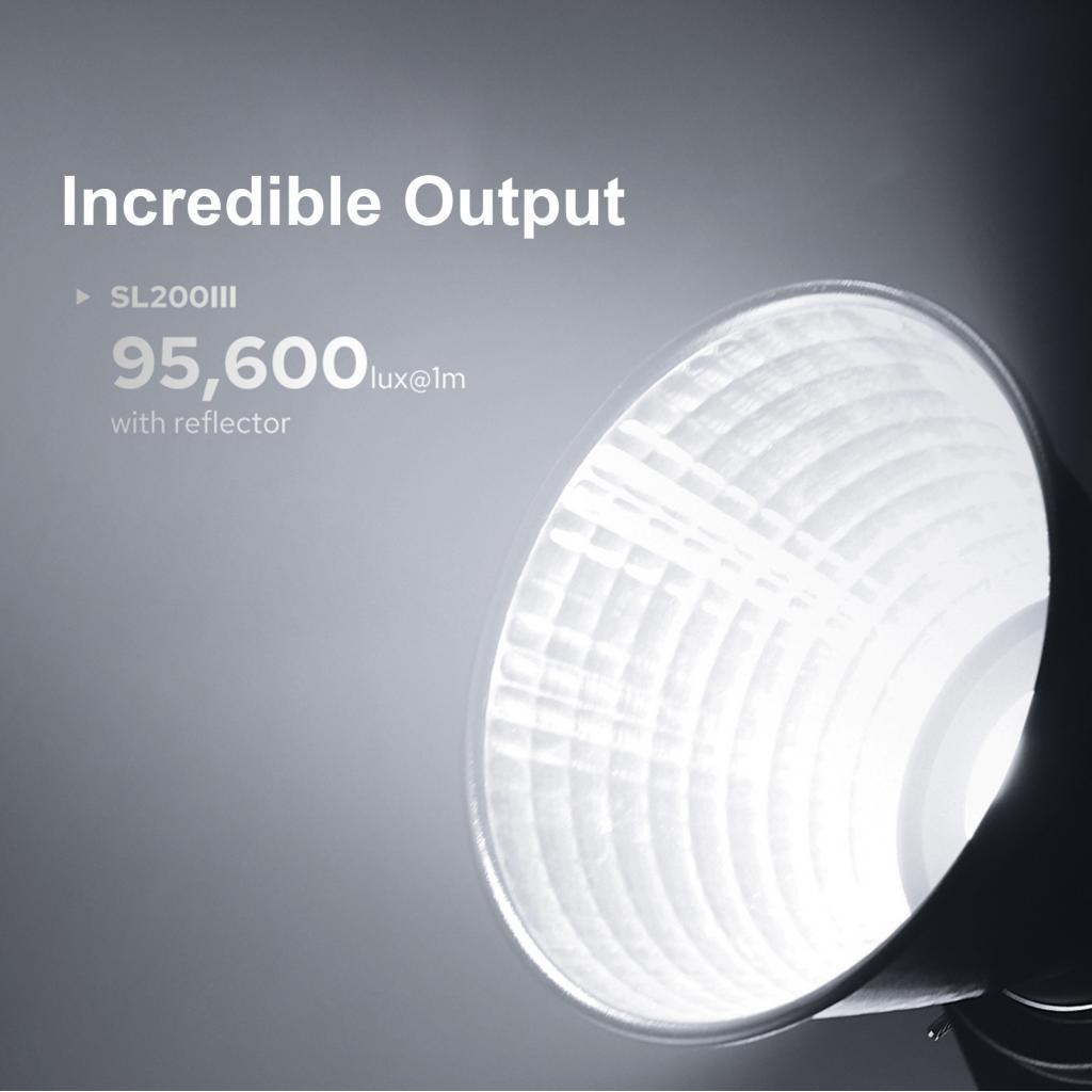 Alwaysonline Godox SL200III Studio LED Video Light 215W การถ่ายภาพกําลังสูง 5600K±200K หรี่แสงได้ 8 