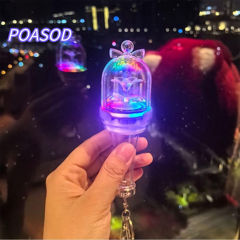 MAYSHOW Kpop Idol Lightstick, Glow Feature พวงกุญแจรุ่น MINI Glow Stick, พัดลมคอลเลกชัน MINI จี้ออกแ