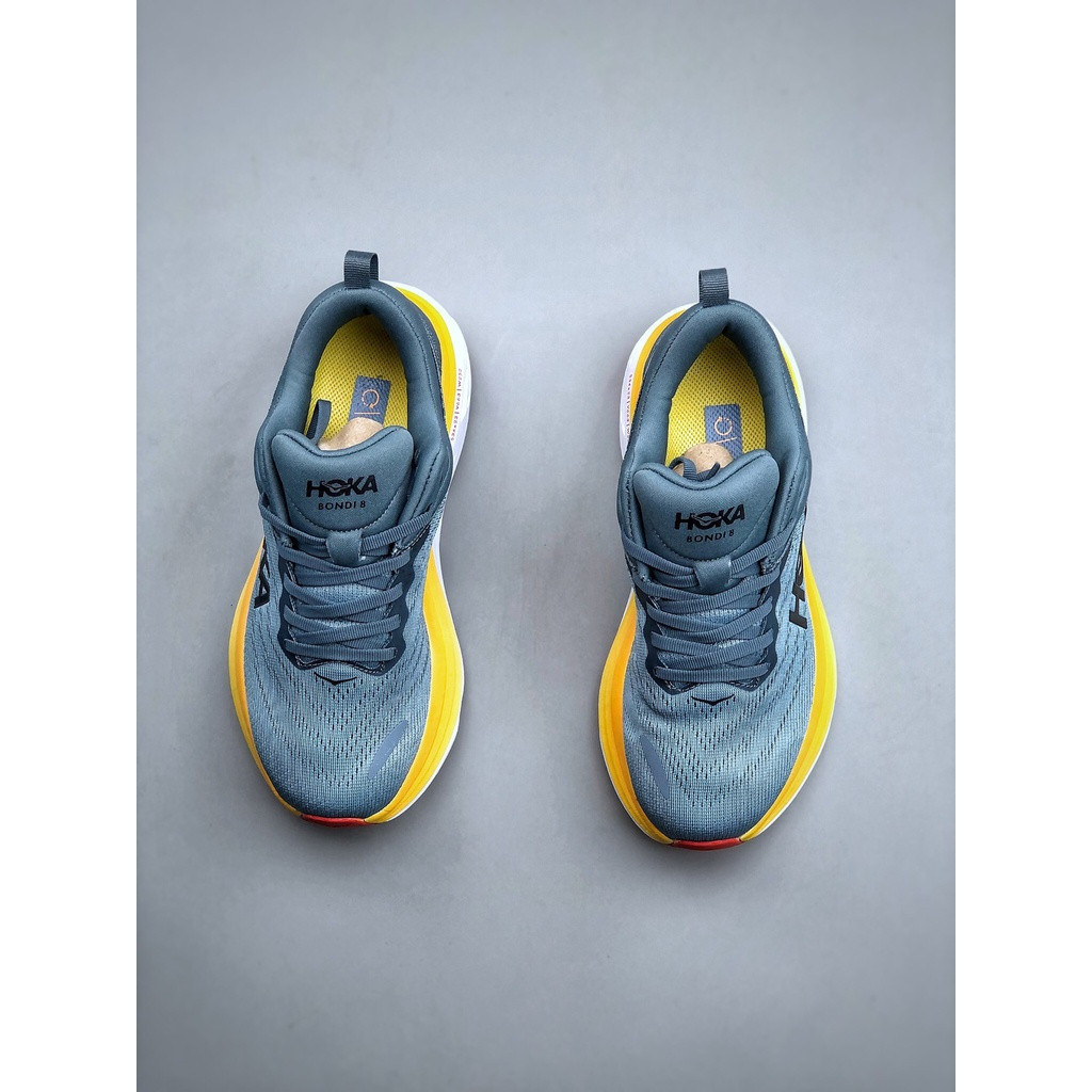 รองเท้าBondi 8 HOKA รวมถึงตัวเลือกวิดีโอนและมาพร้อมกล่อง - รูปที่ 3