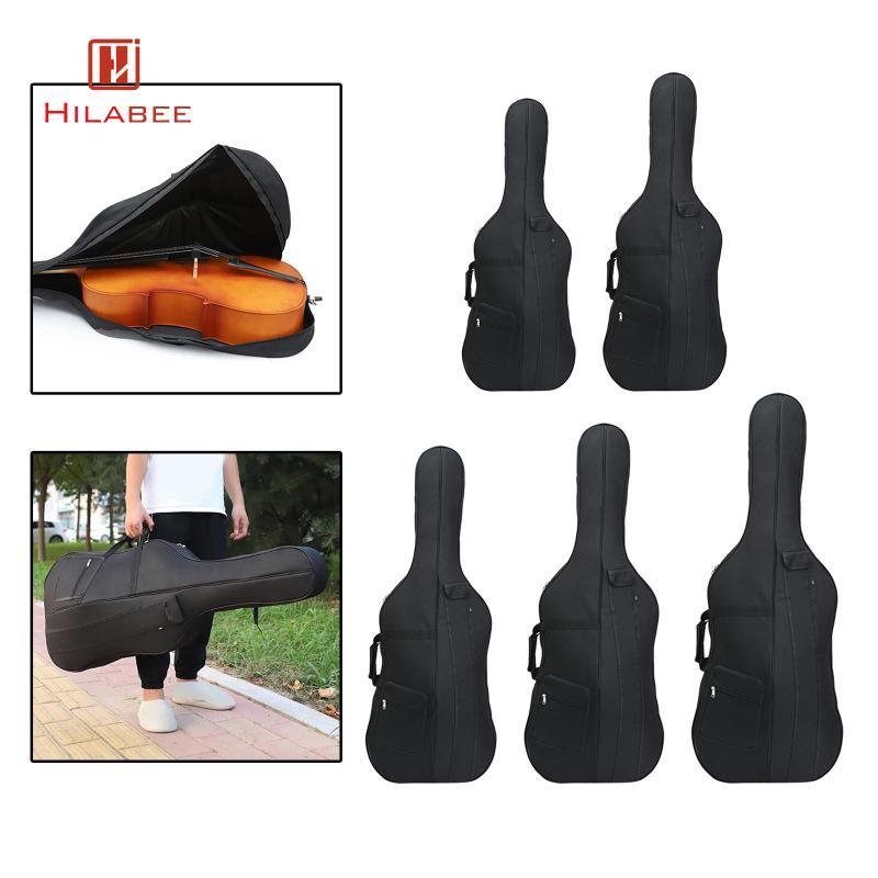 [hilabee] Cello Carrying Bag Rainproof, Oxford Cloth Cushion Soft Cello Case, Cello