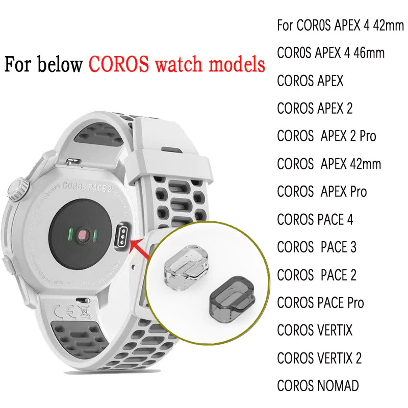 5-10 ชิ้นโปร่งใสฝุ่นสําหรับ COROS PACE 4 3 2 Pro / APEX 4 2 / VERTIX 2 / COROS NOMAD Soft TPU ปลั๊กฝุ่นใสกรณี