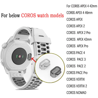 5-10 ชิ้นโปร่งใสฝุ่นสําหรับ COROS PACE 4 3 2 Pro / APEX 4 2 / VERTIX 2 / COROS NOMAD Soft TPU ปลั๊กฝุ่นใสกรณี