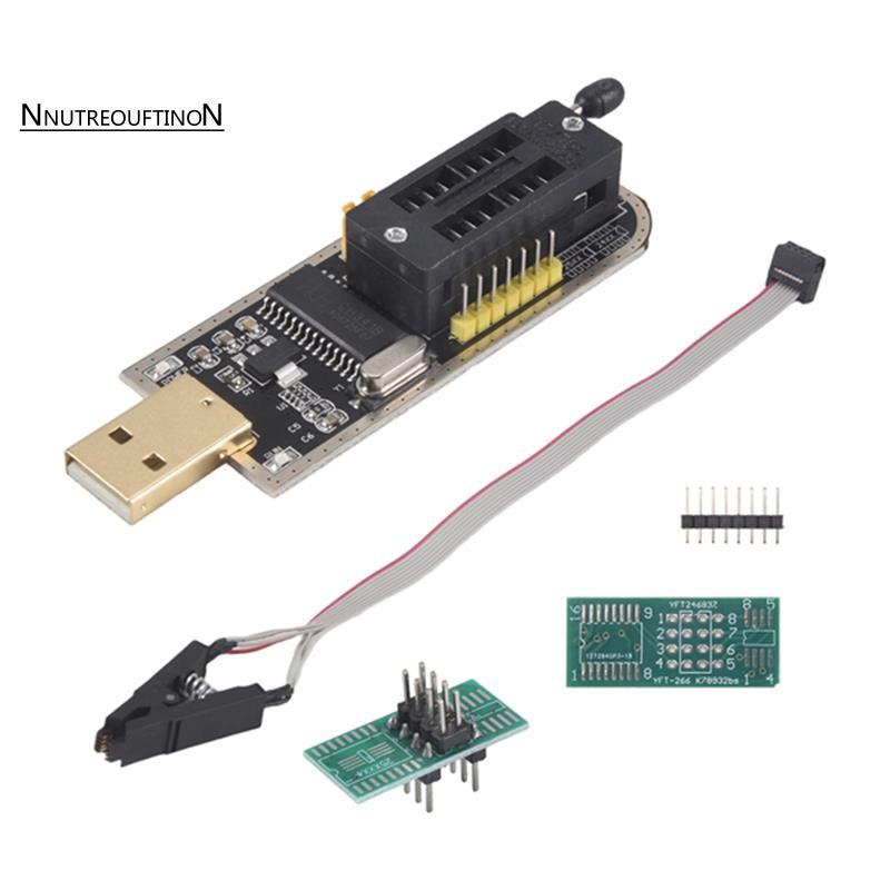 [ขายร้อน N]CH341A 24 25 Series EEPROM Flash BIOS USB Programmer Module + SOIC8 SOP8 คลิปทดสอบสําหรับ