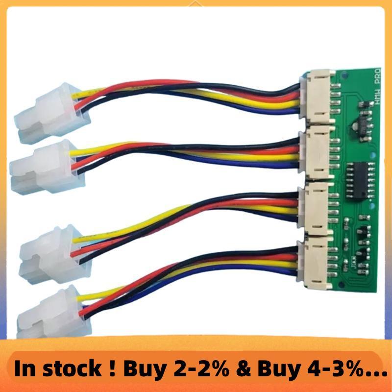 พัดลมความเร็วจําลอง 12V 4-In-1 Square 4Pin พัดลมจําลองสําหรับ S21 S19kpro T21 KS5 KS5pro พัดลม Spoof