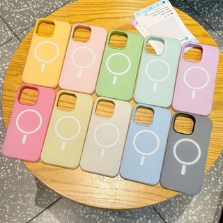 🔥TheOne🔥ฟรอสต์แมทท์ 2-in-1 สีแคนดี้ เข้ากันได้สำหรับ เคสไอโฟน11 เคส iphone 17 16 Pro Max XR 12 13 14 15 สีชมพูสวยงาม#082