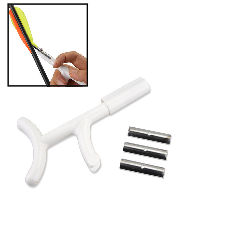 Sales Bow Arrow Feather Scraper Stainless Steel Feather Shovel Feather Knife Real Feather Rubber Fea