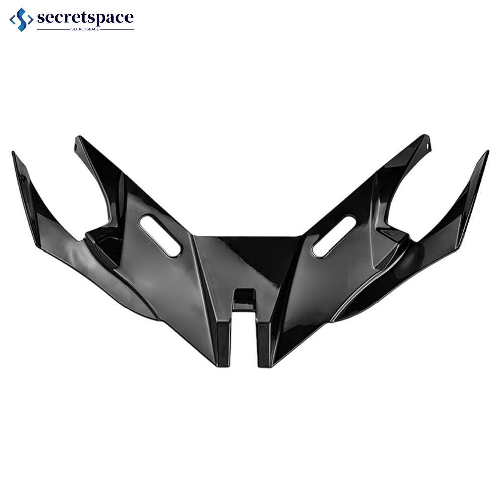 SECRETSPACE รถจักรยานยนต์ Winglet Aerodynamic Wing Shark Fin Air Intake Wing ด้านหน้าสปอยเลอร์คาง & 