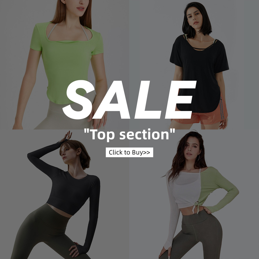 MAGGIEYOGA[Clearance Sales] กีฬาแขนยาวผู้หญิง Slim เสื้อยืดพิลาทิสยิม