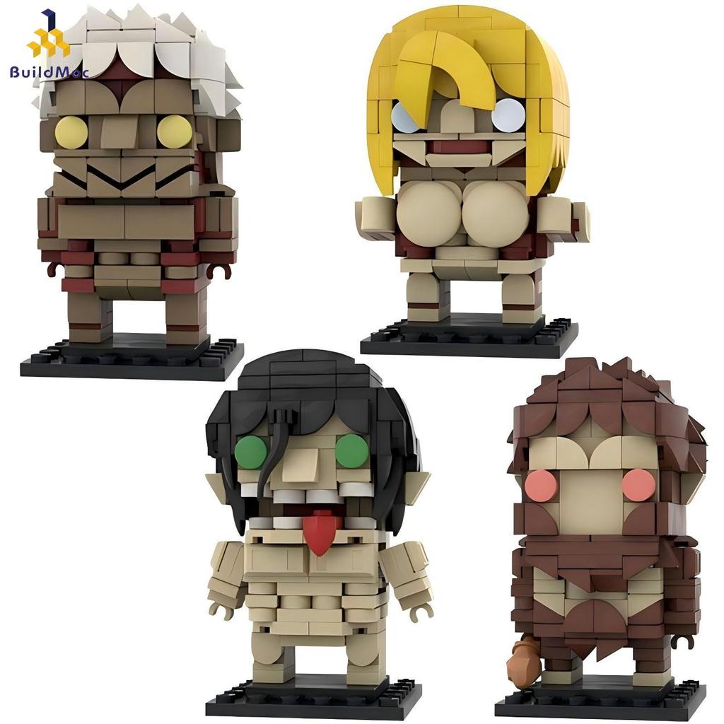 Attack on Titan Building Blocks ประกอบของเล่นของขวัญเด็ก 269PCS อิฐของเล่นเพื่อการศึกษาปริศนา MOC