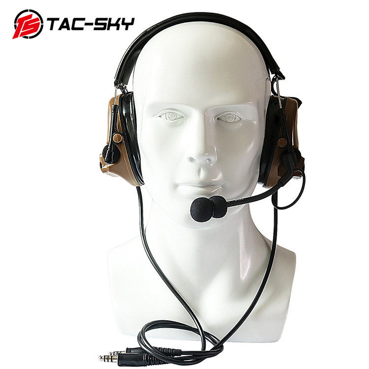 ชุดหูฟังซิลิโคน Comtac-III/C3 รุ่น CB มีการบล็อกเสียงและการรับสัญญาณสองทาง