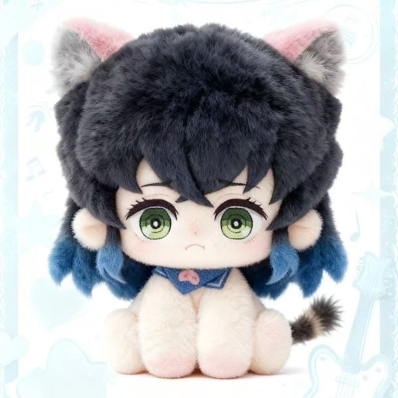 Demon Slayer Inosuke Mouth Flat Inosuke Attibute 20 ซม.กอดตุ๊กตาผ้าฝ้ายของขวัญสาวน่ารัก