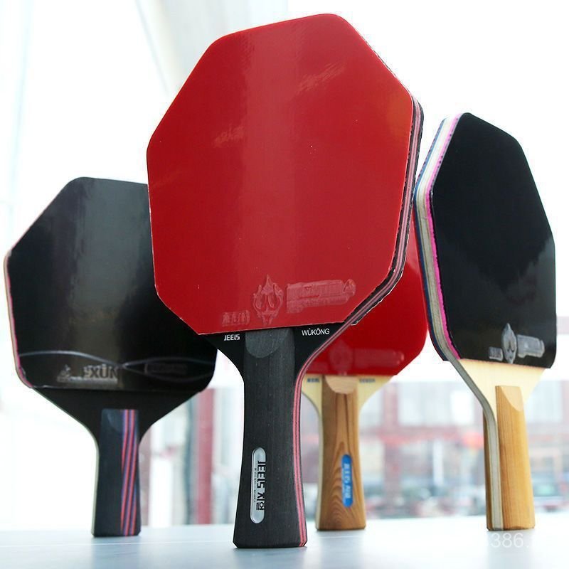 ชุดไม้ปิงปอง King Good Sticky Pure Butterfly และ Carbon Cypress แบบหกเหลี่ยมพร้อมกาว Polygonal PGS1