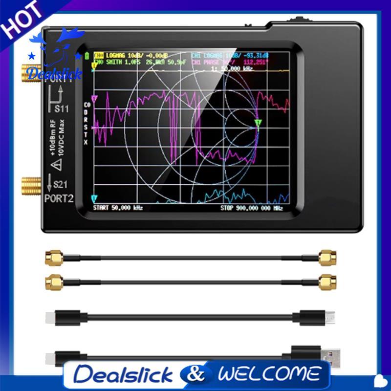 -H Vector Network Antenna Analyzer 10KHz-1.5GHz MF HF VHF UHF W/ Shell SD Card Slot Digital Nano VNA