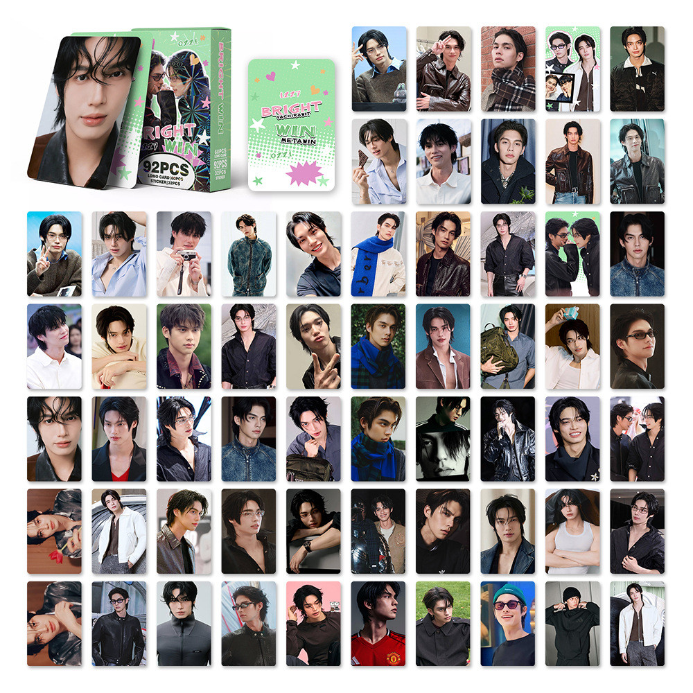 92 ชิ้น/กล่อง BRIGHT WIN การ์ด Lomo สติกเกอร์ Photocards BRIGHTWIN Kpop โปสการ์ด SX