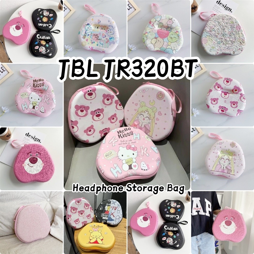 Fast ShipmentFor JBL JR320BT เคสหูฟังแฟชั่นการ์ตูน Earpads กระเป๋าเก็บชุดหูฟังปลอกกล่อง