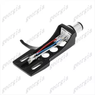 gorg331 ชิ้น Phono Turntable Headshell Mount Phonoograph ผู้ถือหัว Stylus ตะกั่วลวดโลหะสีดําสําหรับ LP Disc เครื่องเล่นบันทึก