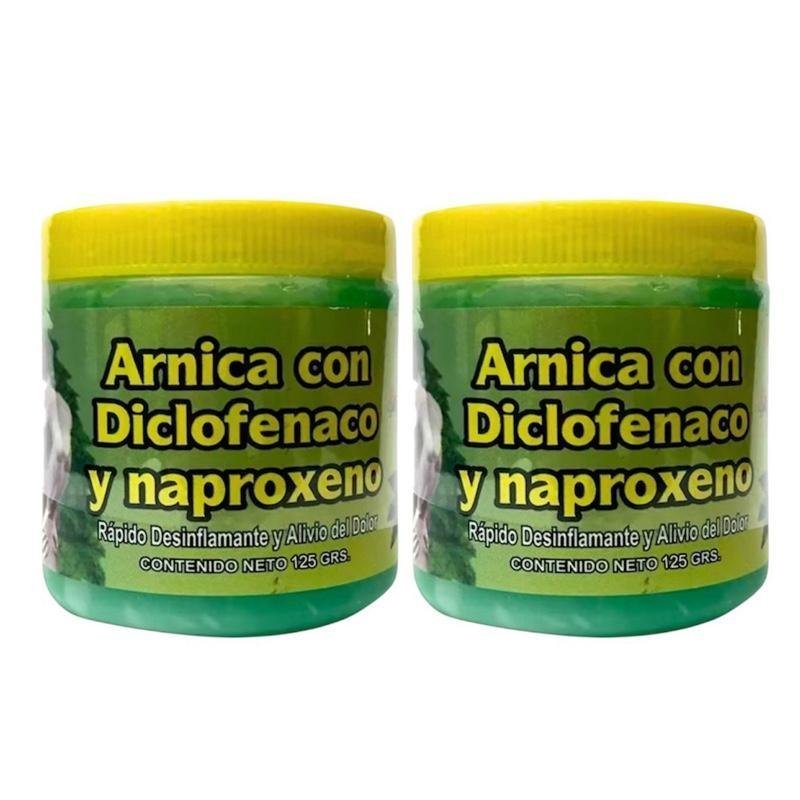 (Pack of 2) Arnica pomada muscular 125g - Arnica Massage Balm – 125g | Soothing Full-Body Care