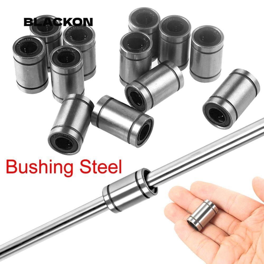 BLACKON บูชเหล็กทนทานสําหรับเครื่องพิมพ์ CNC Part LM3UU LM4UU LM5UU LM6UU