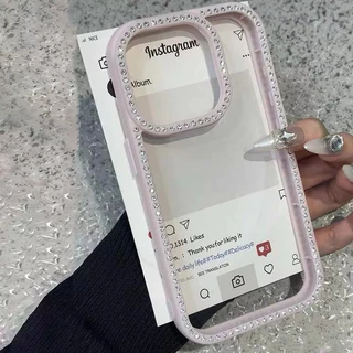 เคสโทรศัพท์ประดับเพชรหรูหรา For iPhone 17 16 Pro Max Bling กรณี ไอโฟน15 14 11 13 12 Pro Max 17 Air ฝาครอบกันกระแทก