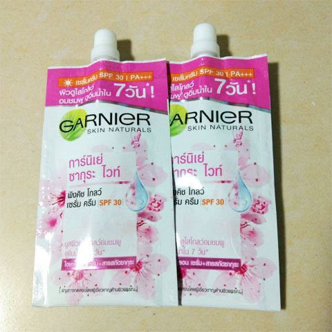 New Product#In Stock Thailand Genuine Garnier Sakura Sunscreen Day Cream kem tri nam tui ban12Y
